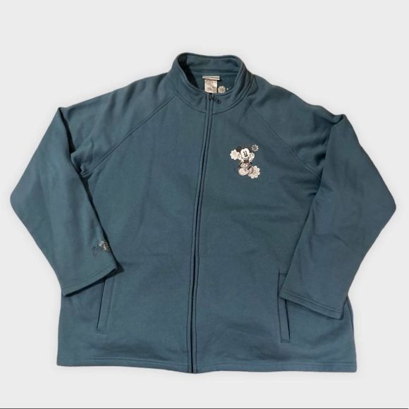 Vintage Disney Mickey Mouse Zippered Jacket - Picture 1 of 6